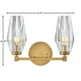 thumbnail image 2 of Hinkley Lighting - Ana - 2 Light Bath Vanity in Modern-Glam Style - 13.75 Inches, 2 of 14
