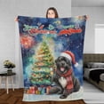 thumbnail image 3 of Merry Christmas and Happy New Year Santa Newfoundland Holiday Xmas Winter 2025 Cozy Fleece Blanket Newfie Dog Lover Gifts Warm Soft Throw Blanket - 00024, 3 of 5