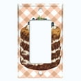 thumbnail image 5 of Metal Light Switch Plate Cover Elegant Chocolate Cake Dessert CAK008, 5 of 13