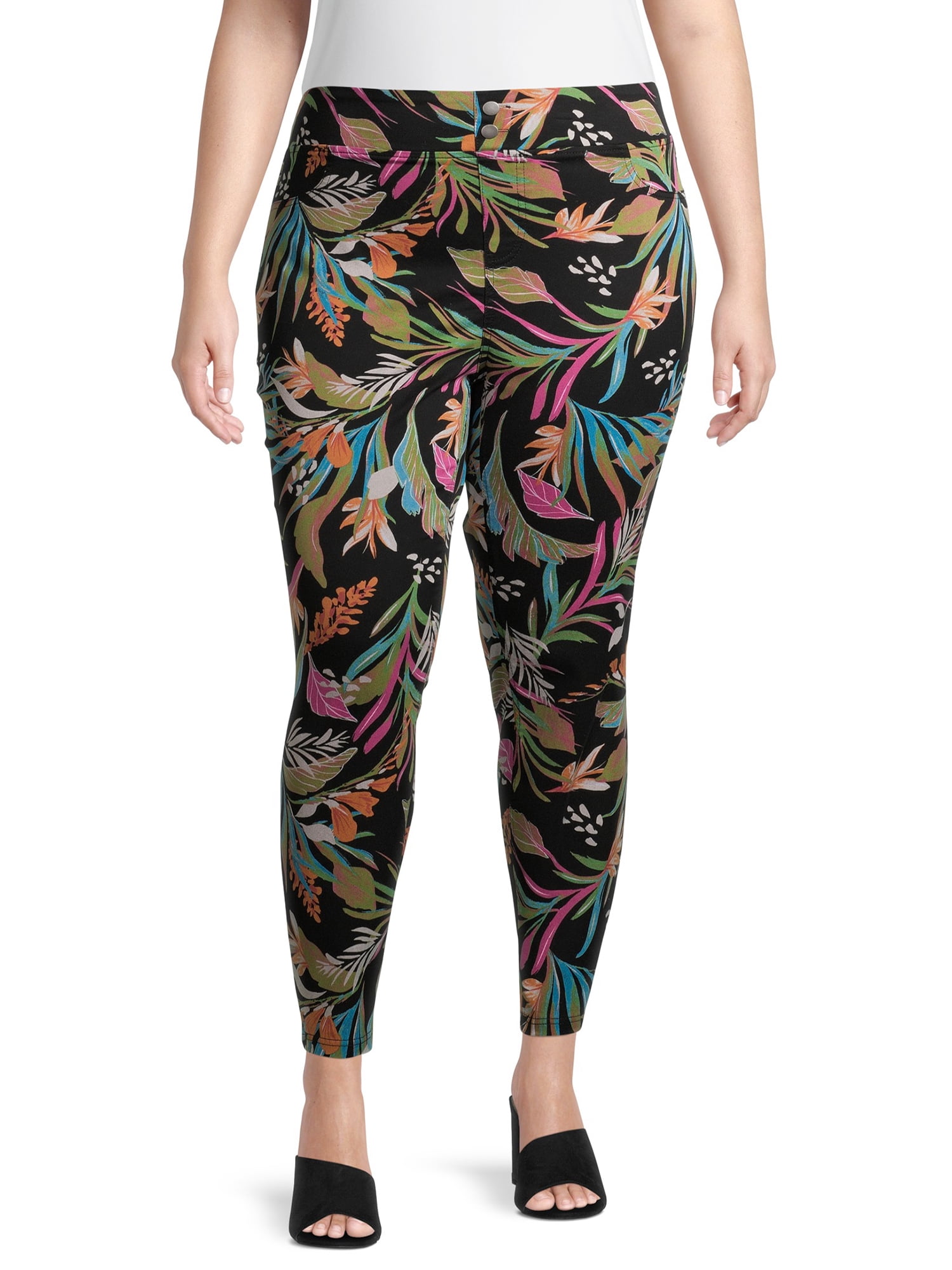 Terra \u0026 Sky Plus Size Printed Jeggings 