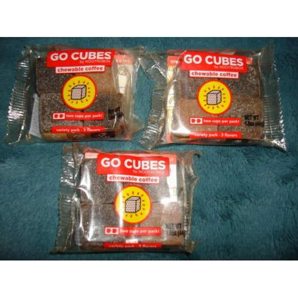 Go Cubes Chewable Coffee 3 X 4 packs by Nootrobox Variety Pack 3