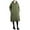 Army Green ④, variant on Women's 2025 Fall Winter Causal Solid Geometric Corrugated Sutures Hooded Long Jackets Coats Snap Button Up Outerwears with Pockets