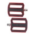 thumbnail image 3 of Pedales de bicicleta con rodamiento Pedal esmerilado Pedales de bicicleta de aleación de aluminio ligeros multifuncionales antideslizantes para bicicl Rojo, 3 of 8