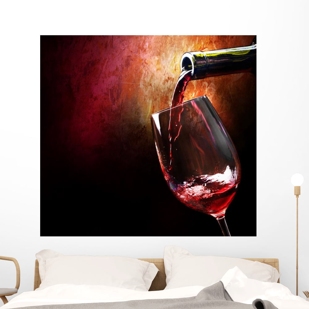 Wine Wall Mural by Wallmonkeys Peel and Stick Graphic (48 in W x 45 in ...