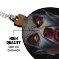 thumbnail image 3 of Creepy Scary Vampire Demon Awakening Wood Christmas Tree Holiday Ornament, 3 of 7