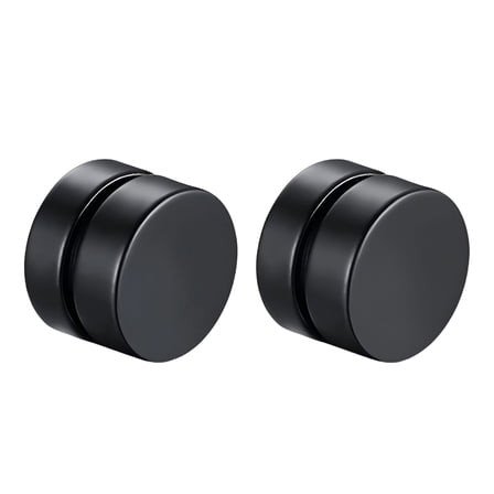 DESIGNICE 1 Pair Magnet Round Clip on Magnetic Ear Stud Earrings No Piercing Men Women