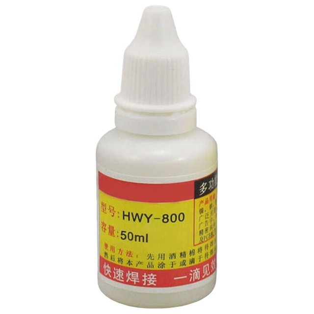 Almencla Flux de Soudure Aide au Soudage Rapide pour Jouet en Métal Inoxydable Modèle 50ml