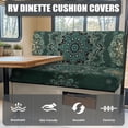 thumbnail image 4 of XYZCANDO Datura Floral RV Dinette Cushion Covers Washable, Suitable for Camper Travel Trailer, Camper Cushion Covers, for RV Couch RV Sofa, 4 of 8