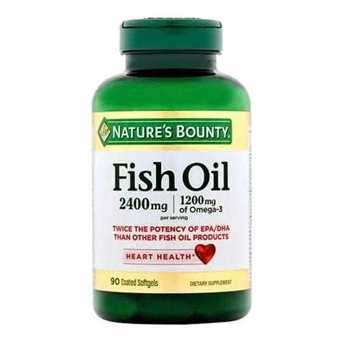 Natures Bounty Odorless Fish Oil Double Strength Omega 3 And 6 Liquid Soft Gels, 90 Ea