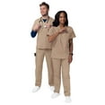 thumbnail image 3 of Sivvan Unisex Classic Scrub Set V-Neck Top/Drawstring Pants (Available in 15 Solid Colors), 3 of 7