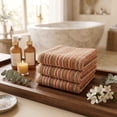thumbnail image 4 of Dan River Washcloths pack of 24 High-Quality Soft Cotton striped knit washcloths multicolor kitchen cloth - Multicolor, 12x12in, 4 of 10