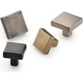 thumbnail image 2 of Ashley Norton TC.3678 11/4 Solid Bronze Puffed 1-1/4" Square Cabinet Knob - Black, 2 of 2