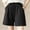 Black, variant on Jacenvly New Workout Clothes for Women Loose Wide Leg Pants High Waist Straight Pants Casual Cotton Linen Shorts Quick Drying Elasticfashion Womens Plus Size Shorts Beige