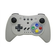 NEXiLUX Wireless Classic Pro Controller Gamepad Compatible with Nintendo Wii U, Gray