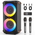 thumbnail image 1 of Bocina JYX Altavoz Bluetooth Portátil con 2 Micrófonos y Luces DJ para Fiestas T27-T, 1 of 10