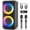T27-T, variant on JYX Bluetooth Speaker, Home Singing Portable Party Speaker for Outdoor, Dual 6.5'' Subwoofer Deep Bass, Led Lights, T27-T