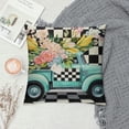 thumbnail image 2 of ARISTURING  Spring Pillow Covers Buffalo Plaid Tulip Flowers Truck Decor Pillow Cover Outdoor Pillows for Couch Sofa Patio Furniture Home Decorations, 2 of 5