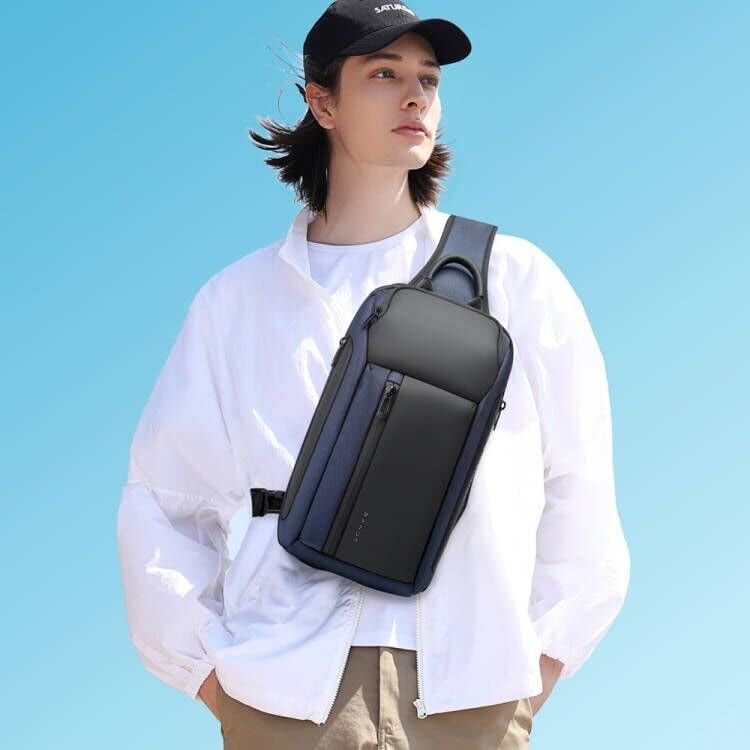 BANGE Waterproof Men's Sling Bag, Large Capacity Crossbody Backpack Durable