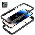 thumbnail image 6 of Compatible with iPhone 15 Pro Case Clear, Heavy Duty Dual Layer Shockproof Protection Transparent Women Men [Never Yellowing] [Military Grade Anti-Drop] Hard PC Back Phone Cover,Black, 6 of 7