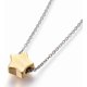 thumbnail image 3 of Collar con colgante de estrella (1 unidad), de acero inoxidable 304, con cierre de mosquetón y cadena de eslabones., 3 of 4