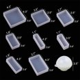 thumbnail image 2 of Juego de 9 moldes de resina epoxi, moldes de resina para fundición, moldes de bolas cuadradas de silicona de diferentes tamaños, moldes de resina de silicona para joyería de resina, jabón, hojas de flores secas, especímenes de insectos. JM, 2 of 5