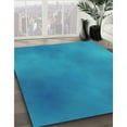 thumbnail image 2 of Ahgly Company Indoor Rectangle Patterned Blue Dress Blue Area Rugs, 5' x 8', 2 of 6