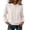 White, variant on YuXingFu Petite Tops for Women Crew Neck Pleated Ruffle Detail Long Sleeve for Everyday Loose Fit Tees Tops White M