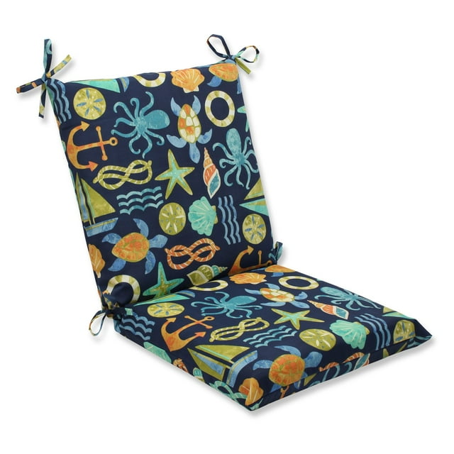 Pillow Perfect Outdoor/ Indoor Seapoint Neptune Squared Corners Chair Cushion