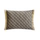 thumbnail image 1 of Funda decorativa beige para almohada lumbar de 30 x 50 cm (12 x 20 pulgadas), diseño rectangular de jacquard marroquí y encaje, estilo contemporáneo con estampado geométrico - Moroccan Trey, 1 of 4
