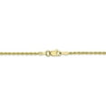 thumbnail image 4 of The Black Bow 1.5mm, 10k Yellow Gold Diamond Cut Solid Rope Chain Necklace, 28 Inch, 4 of 9