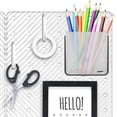thumbnail image 7 of Peg Board Wall Organizer Desk and Gaming Small Pegboard Kit for Office and Kitchen(2-Pack Grey-Clear), 7 of 7