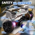 thumbnail image 6 of SISIGAD Hoverboard, 8.5" Tire, 500W Powerful Motor Hover Board with LED Lights, 8.5" All Terrain Self Balancing Electric Scooter, 6 of 7