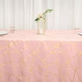 thumbnail image 6 of Efavormart 90"x132" Dusty Rose Rectangle Polyester Tablecloth With Gold Foil Geometric Pattern, 6 of 11