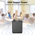 thumbnail image 4 of ZOWEETEK Amplificador de Voz Bluetooth para Maestros Amplificador de Voz Micrófono Auriculares Amplificador de Voz portátil para Aula Reunión Guía turística Iglesia Admite Formato MP3 Audio, 4 of 9