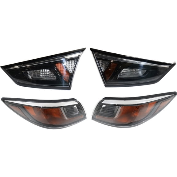 Tail Lights Taillights Taillamps Brakelights Set of 4 Driver & Passenger Side