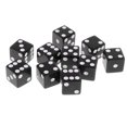 thumbnail image 2 of KLKCMS 10pcs/set D6 Dice for Home Pub Party Board Games 16mm MultiColor Black, 2 of 9