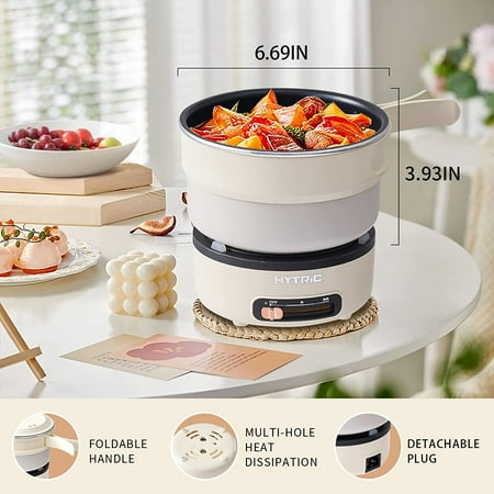 Travel Electric Kettle 650ML & Foldable Electric Cooker 2L