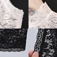 thumbnail image 3 of Señoras De Encaje De Cuello Alto Cuello Falso Media Blusa Cuello Elegante Sin Mangas Jersey Ropa Interior Cuello Falso, 3 of 6