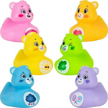 Care Bears Ducks- 6 pcs Bath Toy Set-Licensed Action Figure for Babies 2''