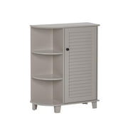 RiverRidge Ellsworth Floor Cabinet with Side Shelves, Taupe
