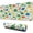 LightColor Cartoon Dinosaurs-1, variant on Long Mouse Pads for Desk,LightColor Dinosaurs Floral Pattern Desk Mats on Top Of Desks, Desk Mouse Pad Extra Large with 3mm Non-Slip Base and Stitched Edge for Gaming,Office,Work,Home 31.5"x11.8"