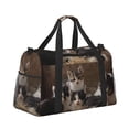 thumbnail image 2 of Fotbe Cat Family Bolsa de Viaje con Estampado, Bolsa de Fin de Semana para Mujer con Compartimento para Zapatos, Bolsa de Gimnasio con Bolsillo Húmedo, 2 of 7