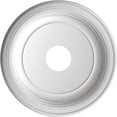 thumbnail image 5 of Ekena Millwork 16"OD x 3 1/2"ID x 1 3/8"P Traditional Thermoformed PVC Ceiling Medallion (Fits Canopies up to 9 1/2"), Bright Coat Chrome, 5 of 10
