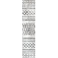 thumbnail image 3 of JONATHAN Y MOROCCAN HYPE 2 x 8 Runner Rug, Aksil Moroccan Diamond - Ivory/Brown, MOH502A-28, 3 of 8