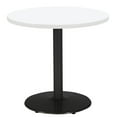 thumbnail image 3 of KFI Studios Mode 3' Round Dining Table, Designer White, Black Base, 3 of 3