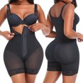 thumbnail image 2 of Elainilye Fashion Bodysuits for Women Tummy Control Oversized Bodysuit with Tight Fit Butt Lifting Body Shaping,Black, 2 of 9