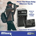 thumbnail image 4 of Nikon MB-D16 Multi Battery Power Pack with Battery Bundle: 2x Extended Life Replacement ENEL15 Battery (2400 mAh), 6 Ft. Micro HDMI to Standard HDMI Cable & More (9pc Bundle), 4 of 7