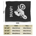thumbnail image 3 of Dirt Bike - Manta De Forro Polar Para Motocross, Manta Ligera, Súper Suave, Acogedora, Cálida Manta Para Sala De Estar/Dormitorio Durante Todas Las Estaciones (Dirt Bike - Motocross De 60 Pulgadas A 5, 3 of 5