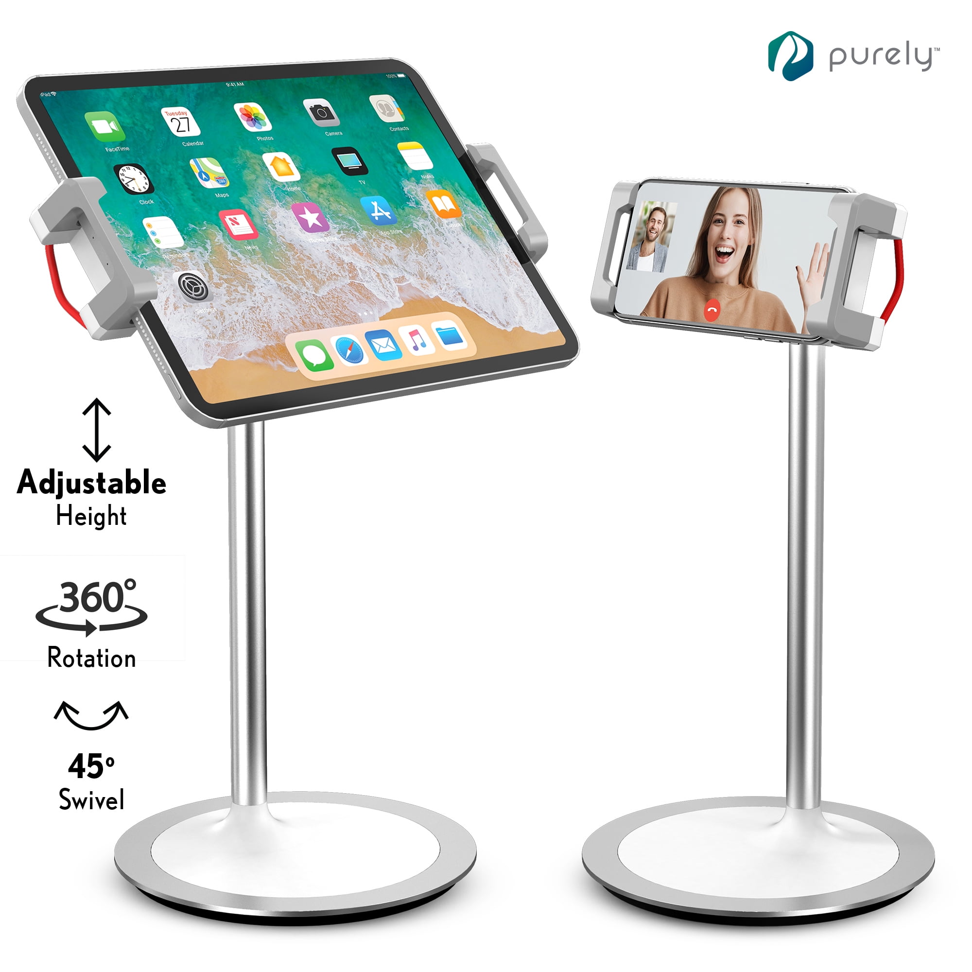 Purely Adjustable Phone and Tablet Stand Holder for Desk with Clamp