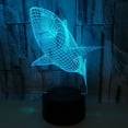thumbnail image 3 of YSITIAN 3D LED Optical Illusion Acrylic Night Light with Remote & Smart Touch 7 Colors Changing（shark） YT-14065, 3 of 7